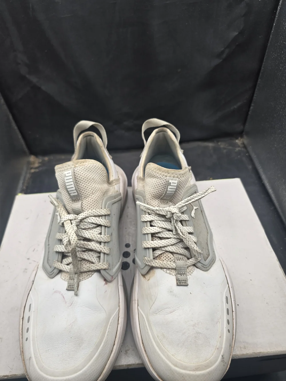 Puma Men’s Sneakers in White and Light Gray